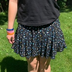 🌷2/$15 no boundaries Black Polka Dot Circle Skirt